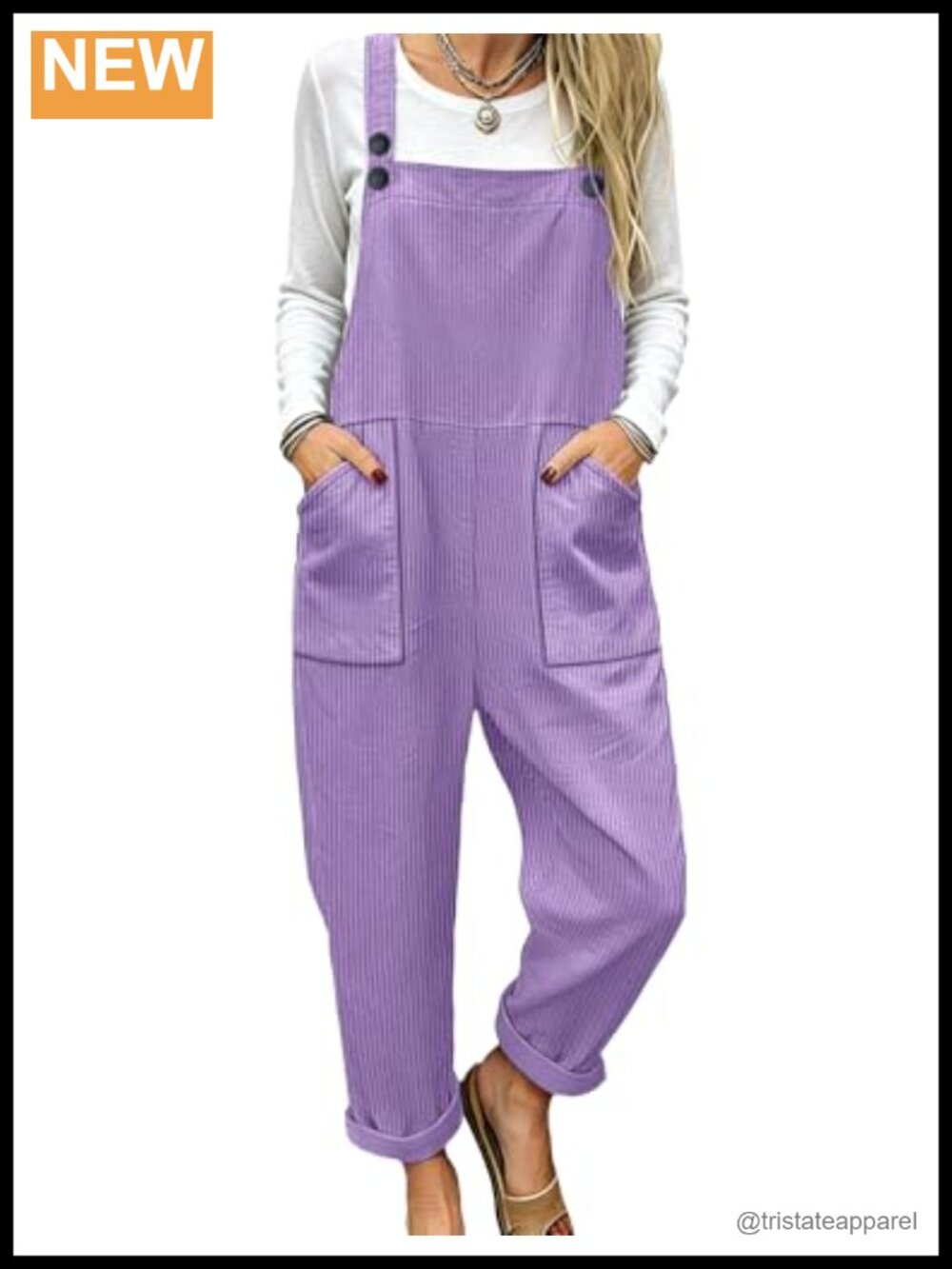 Corduroy Bib Overalls Women Loose Fit Casual Jumpsuit